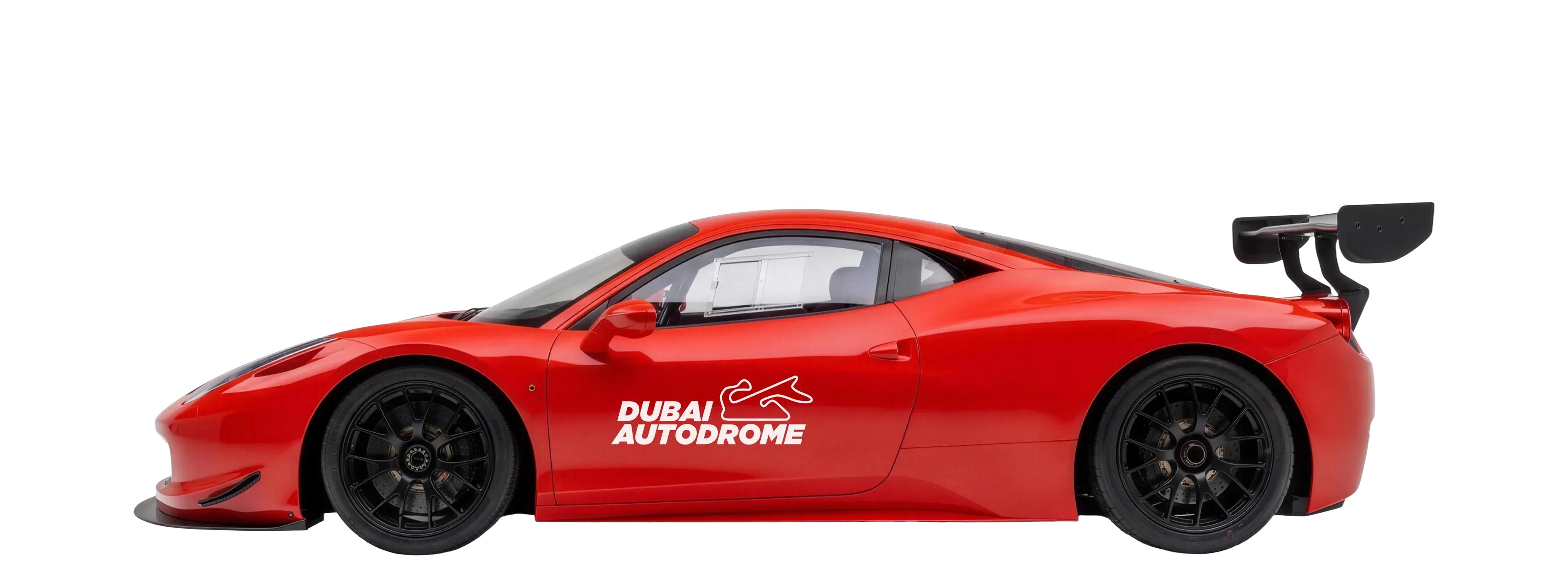 Ferrari GT in Dubai Autodrome livery, side view