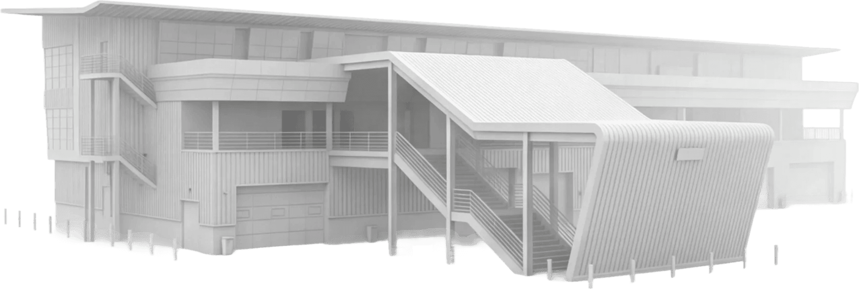 A line render of the Paddock