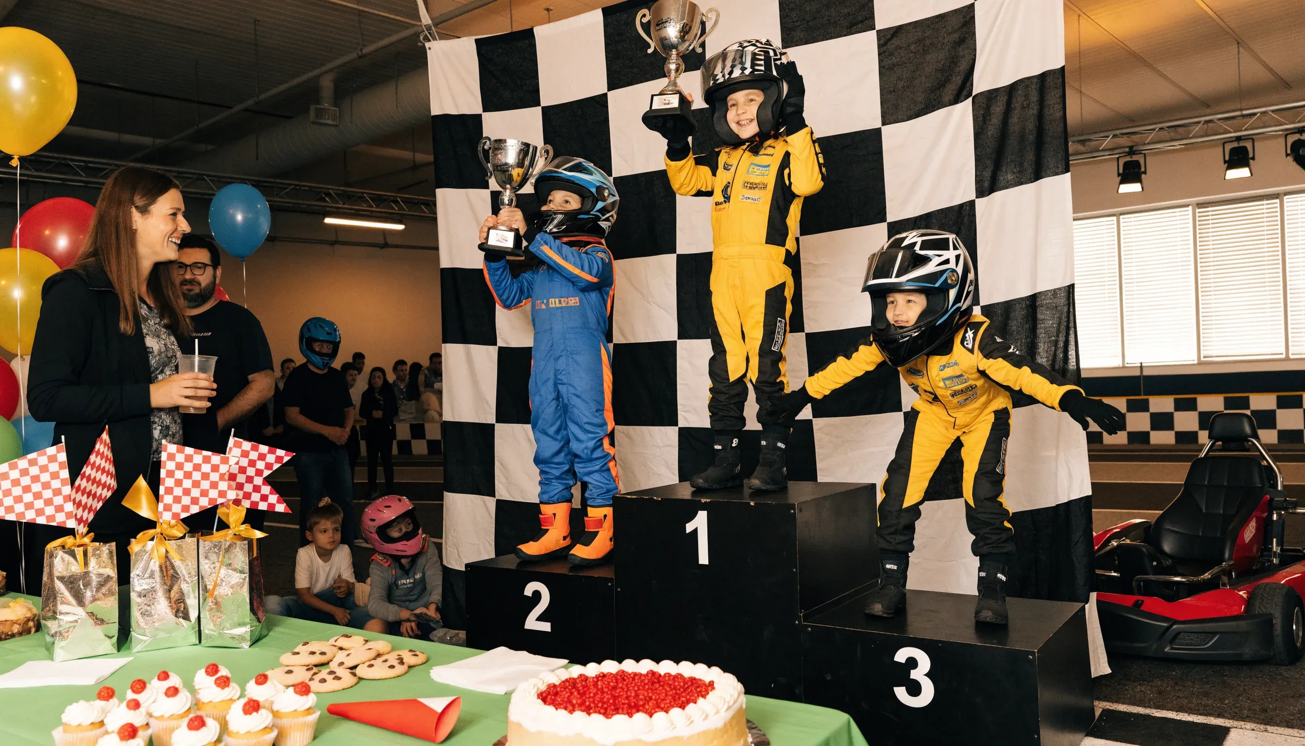 Birthday celebrations at the Kartdrome